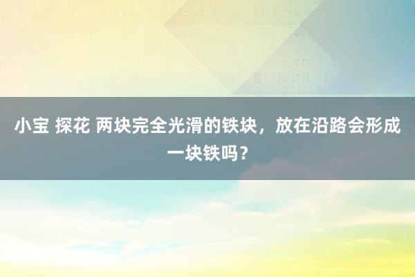 小宝 探花 两块完全光滑的铁块，放在沿路会形成一块铁吗？