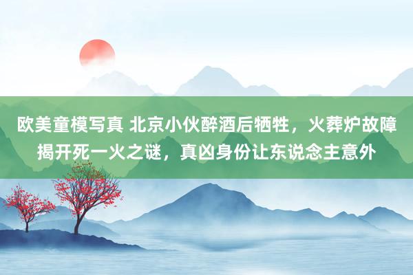 欧美童模写真 北京小伙醉酒后牺牲，火葬炉故障揭开死一火之谜，真凶身份让东说念主意外