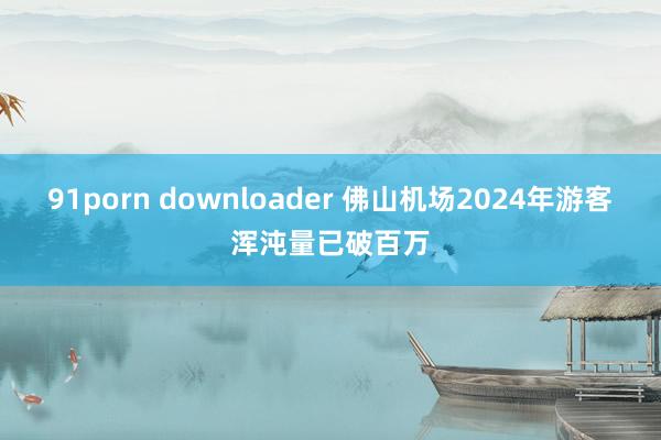 91porn downloader 佛山机场2024年游客浑沌量已破百万