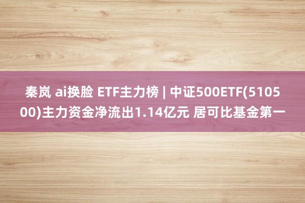 秦岚 ai换脸 ETF主力榜 | 中证500ETF(510500)主力资金净流出1.14亿元 居可比基金第一