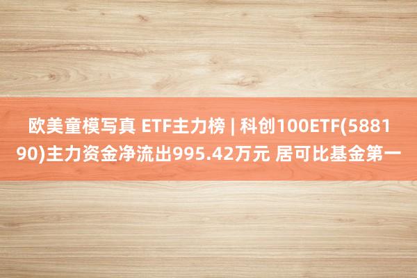 欧美童模写真 ETF主力榜 | 科创100ETF(588190)主力资金净流出995.42万元 居可比基金第一